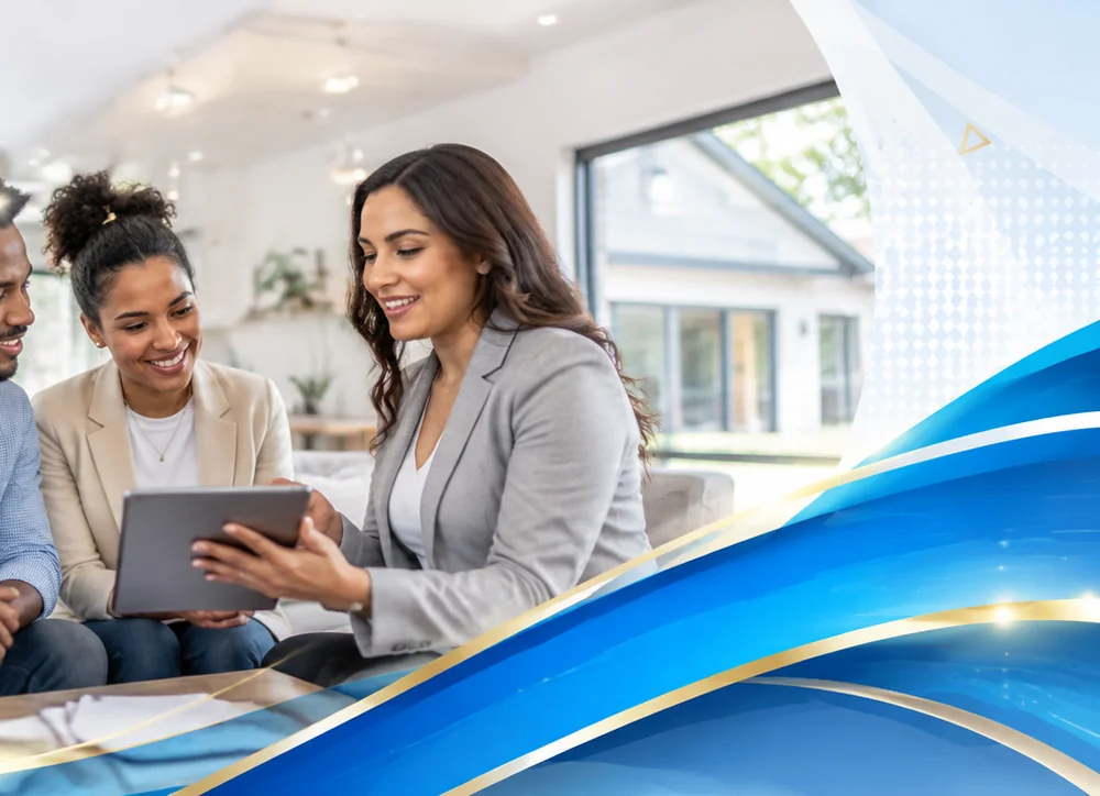 A specialist reviewing financing options with clients