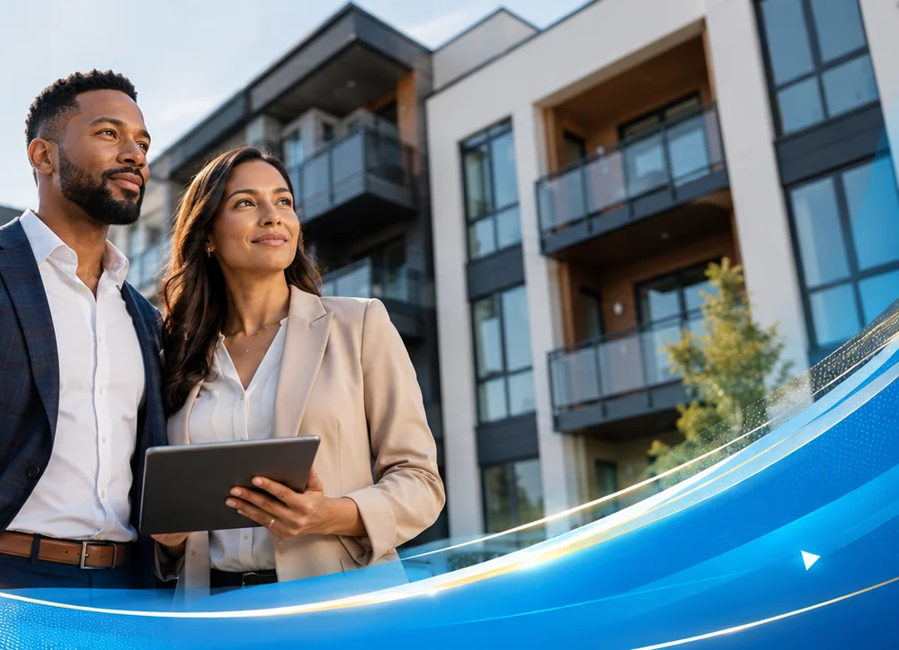 Investors reviewing a property investment